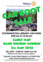 ROTARY BANK HOLIDAY CAR BOOT SALE
